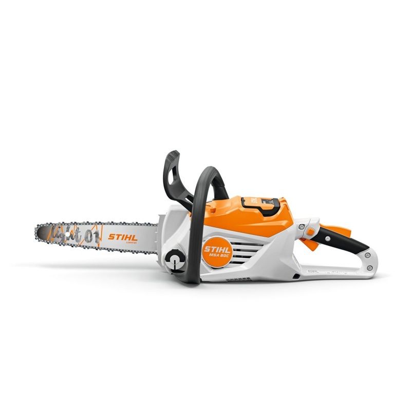 Акумулаторен верижен трион STIHL MSA 80 SET, 36 V, 35 см, 2.9 кг. + Пилодържател 2 в 1, 1/4" Р, диам